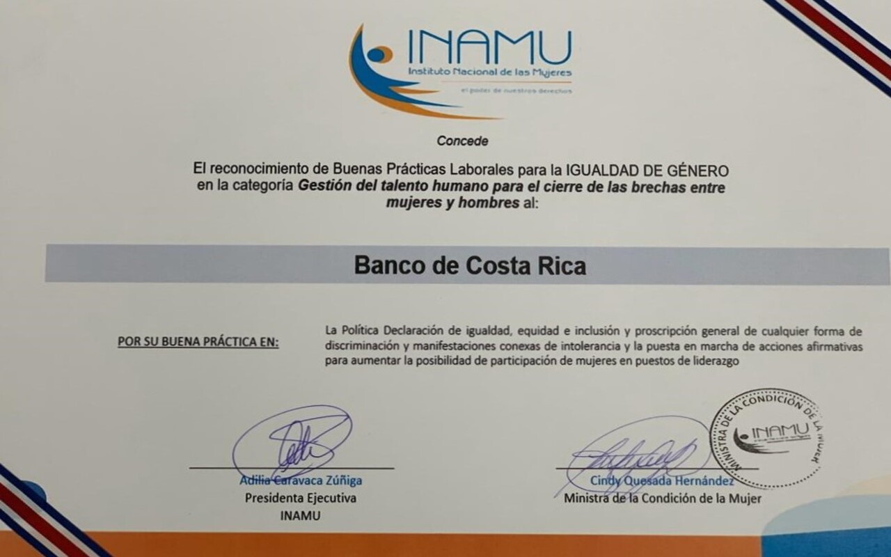 Compromiso con el cierre de brechas de género es reconocido por segundo año consecutivo